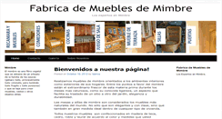 Desktop Screenshot of fabricademueblesdemimbre.com