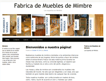 Tablet Screenshot of fabricademueblesdemimbre.com